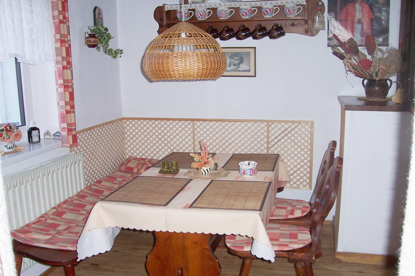 Chalupa v Petrovicích na Šumavě  - jídelní kout